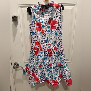 Oliphant sleeveless tiered mini dress XS